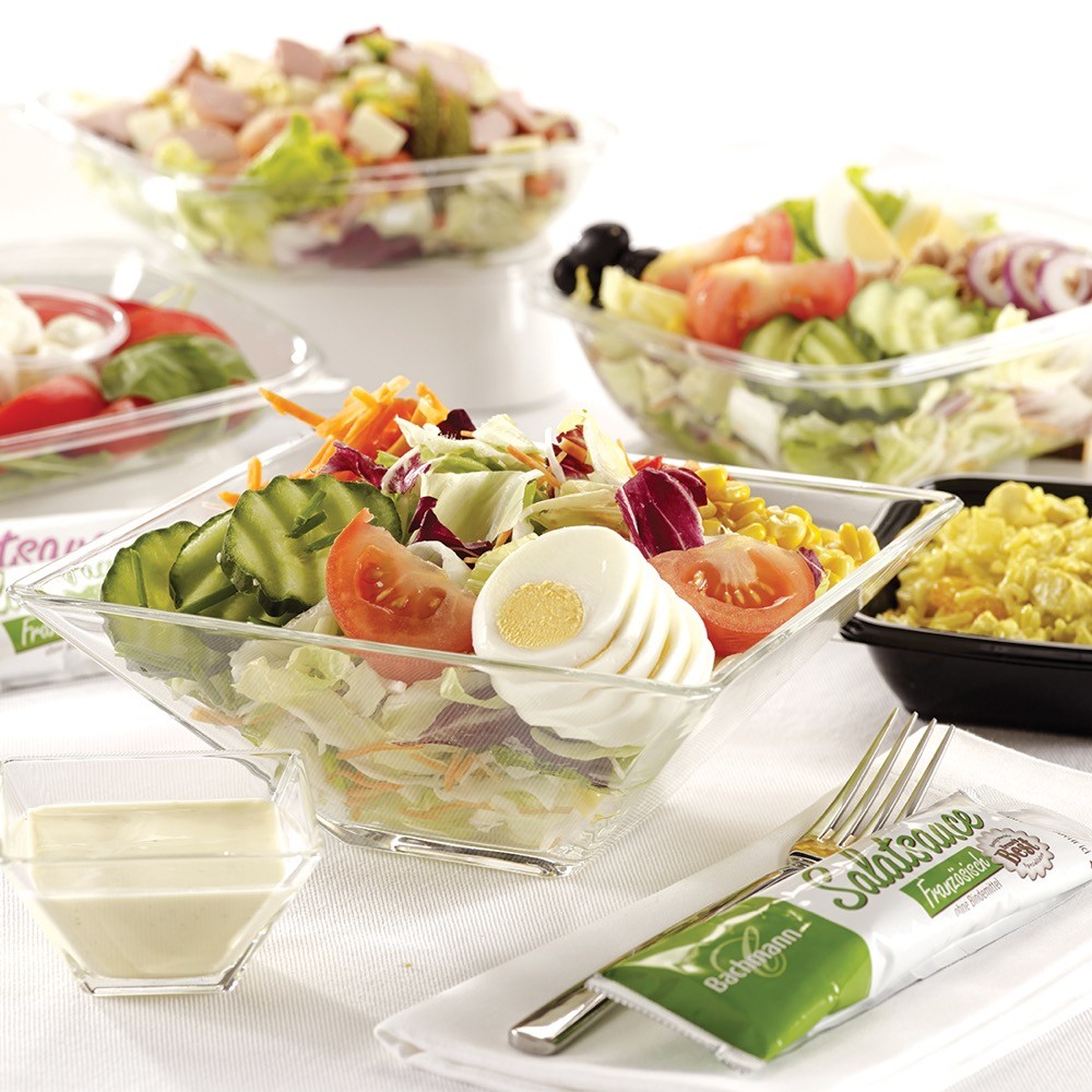 Im «La vie en Rose» geniessen Sie frische Salate zum Mittagessen…